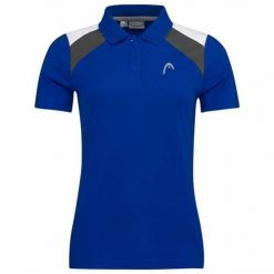 Koszulka polo damska CLUB 22 Tech. Niebieskie koszulki polo Head, bez wzorów, z poliesteru, bez ramiączek, tenisowe. W wyprzedaży za 140.00 zł.