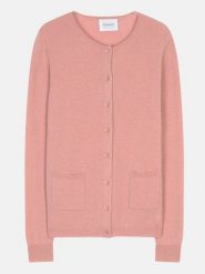 Perfect Cashmere Kaszmirowy kardigan "Amy" w kolorze jasnoróżowym rozmiar: L. Różowe kardigany Perfect Cashmere, l, bez wzorów, z kaszmiru. Za 298.67 zł.