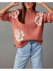 Milan Kiss Sweter w kolorze jasnoróżowym rozmiar: XL. Różowe swetry Milan Kiss, xl, bez wzorów, z bawełny, bez ramiączek. Za 204.45 zł.