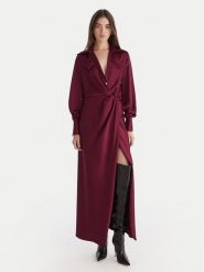 Babylon Sukienka wieczorowa ED0764 Bordowy Regular Fit. Czerwone sukienki Babylon, bez wzorów, z syntetyku, wizytowe, bez kołnierzyka, bez ramiączek. Za 1,439.00 zł.