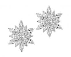 Kolczyki srebrne z cyrkoniami. Szare kolczyki Apart, z cyrkonią, srebrne. Za 259.00 zł.