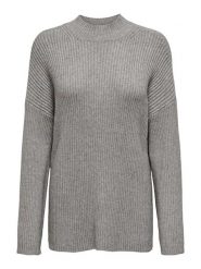 ONLY Sweter w kolorze szarym rozmiar: S. Szare swetry Only, s, bez wzorów, prążkowane, bez ramiączek. Za 85.95 zł.