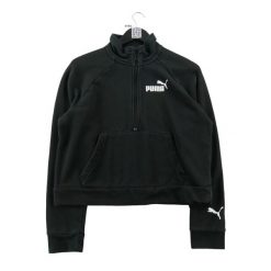 Bluza damska Demi-zip 589605-01. Czarne bluzy Puma, m, bez wzorów, z dresówki, bez kaptura. Za 116.16 zł.