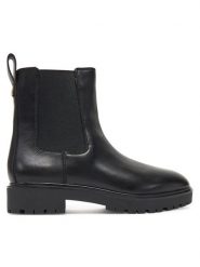 LAUREN RALPH LAUREN Sztyblety 802967818001 Czarny. Czarne botki Lauren Ralph Lauren, bez wzorów, ze skóry, bez obcasa, bez zapięcia. Za 889.99 zł.