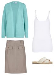 Długi top bawełniany na cienkich ramiączkach z bawełny organicznej (2 szt.). Niebieskie topy bonprix, bez wzorów, z bawełny, bez kołnierzyka, bez ramiączek. Za 67.99 zł.