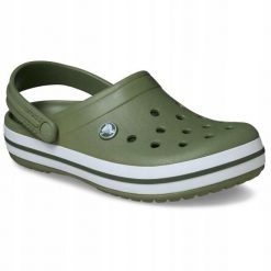 Chodaki Klapki Unisex Crocband 11016 Clog 37-38. Białe klapki Crocs, bez wzorów, z materiału, bez obcasa. Za 289.99 zł.