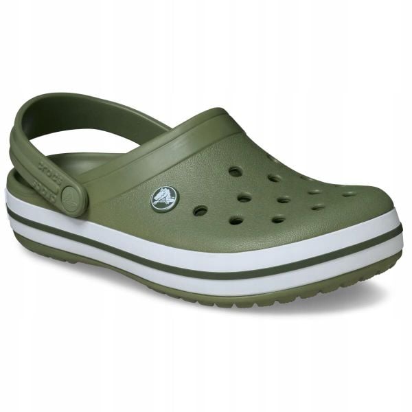 Chodaki Klapki Unisex Crocband 11016 Clog 38-39. Białe klapki Crocs, bez wzorów, z materiału, bez obcasa. Za 209.00 zł.