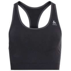 Biustonosz sportowy damski Odlo SEAMLESS MEDIUM z Ceramicool czarny. Czarne bielizna sportowa Odlo, l, bez wzorów. W wyprzedaży za 143.99 zł.