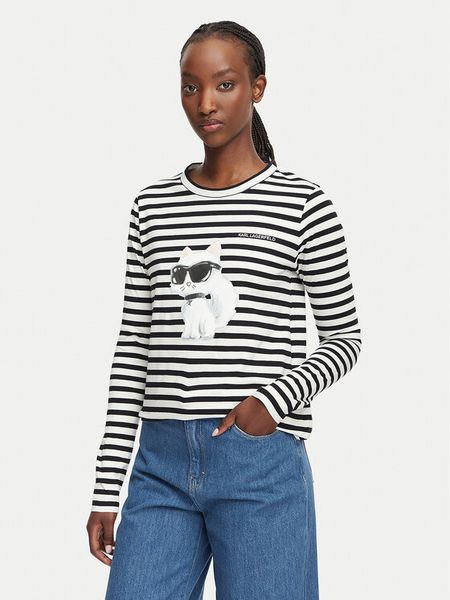 Karl Lagerfeld Jeans Bluzka B3W17043 Kolorowy Regular Fit. Bluzki Karl Lagerfeld Jeans, m, bez wzorów, z bawełny, bez kołnierzyka, bez ramiączek. Za 529.99 zł.