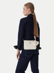 Guess Torebka J6GZ36 WR200 Écru. Białe listonoszki Guess, z aplikacjami, ze skóry, bez dodatków. Za 173.99 zł.