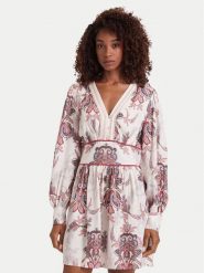 Guess Sukienka codzienna W6YK24 W2936 Beżowy Regular Fit. Brązowe sukienki Guess, na co dzień, xl, z aplikacjami, z lyocellu, bez kołnierzyka, bez ramiączek, proste. Za 694.99 zł.