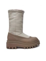 Calvin Klein Jeans Śniegowce Flatform Chelsea Boot Padded YW0YW01558 Beżowy. Brązowe trapery i śniegowce Calvin Klein Jeans, z jeansu. Za 899.99 zł.