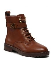 LAUREN RALPH LAUREN Botki Elridge 802838413002 Brązowy. Brązowe botki Lauren Ralph Lauren, bez wzorów, ze skóry, bez obcasa, na płaskiej podeszwie, bez zapięcia. Za 599.99 zł.