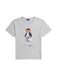 Polo Ralph Lauren T-Shirt 211A96261001 Szary Slim Fit. Szare koszulki polo Polo Ralph Lauren, xs, bez wzorów, z bawełny, bez kołnierzyka, bez ramiączek. Za 718.99 zł.