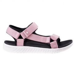 Buty do chodzenia damskie Hi-Tec Apodis. Czerwone trekkingi Hi-tec, z materiału, trekkingowe. Za 119.99 zł.
