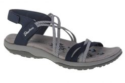 Buty do chodzenia damskie Skechers Reggae Slim Takes Two. Niebieskie trekkingi Skechers, z materiału, trekkingowe. Za 221.99 zł.