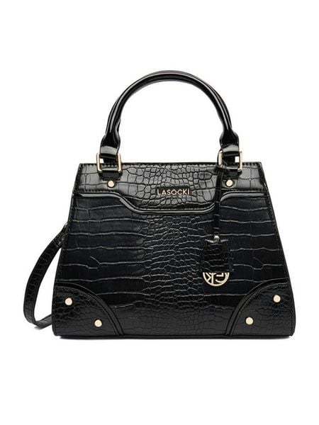 Lasocki Torebka CEO-LSK-M-005-09 Czarny. Czarne torebki klasyczne Lasocki, bez wzorów, z materiału, bez dodatków. Za 179.99 zł.