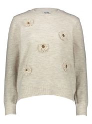 More & More Sweter w kolorze beżowym rozmiar: 40. Brązowe swetry More & More, z aplikacjami, bez ramiączek. Za 171.68 zł.