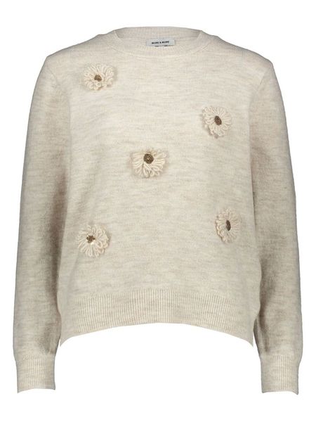 More & More Sweter w kolorze beżowym rozmiar: 40. Brązowe swetry More & More, z aplikacjami, bez ramiączek. Za 134.95 zł.