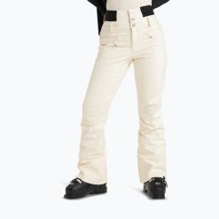 Spodnie snowboardowe damskie ROXY Rising High. Brązowe spodnie narciarskie Roxy, bez wzorów, narciarskie. Za 659.99 zł.