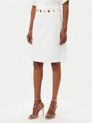 ARTIGLI Spódnica mini ACGO000744 Biały Regular Fit. Białe spódnice Artigli, bez wzorów, z syntetyku, mini. Za 229.99 zł.