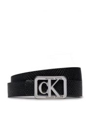 Calvin Klein Jeans Pasek Damski Mono Plaque Rev Lthr Belt 25Mm K60K611487 Czarny. Czarne paski Calvin Klein Jeans, bez wzorów, z jeansu. Za 169.99 zł.