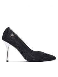 KARL LAGERFELD Szpilki Sarabande KL30977 Czarny. Czarne szpilki KARL LAGERFELD, bez wzorów, z materiału, bez obcasa, na szpilce, bez zapięcia. Za 879.99 zł.