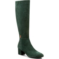 Kozaki NESSI - 880/N Zielony W. Zielone kozaki Nessi, z materiału, bez obcasa, bez zapięcia. Za 399.00 zł.