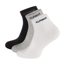 Skarpety trekkingowe dla dorosłych Alpinus Puyo 3pack czarne, szare, białe. Białe skarpety Alpinus, bez wzorów. Za 39.00 zł.