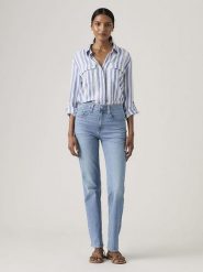 Levi's Dżinsy "724" - Slim fit - w kolorze niebieskim rozmiar: W30/L32. Niebieskie jeansy Levi's®, l, z aplikacjami, z podwyższonym stanem. Za 246.11 zł.