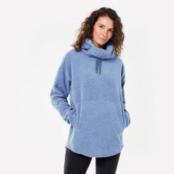 Bluza do jogi damska Kimjaly. Niebieskie bluzy KIMJALY, xs, bez wzorów, z bawełny, bez kaptura. W wyprzedaży za 99.99 zł.