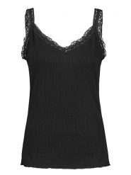 Fresh Made Top w kolorze czarnym rozmiar: XS. Czarne topy Fresh Made, xs, bez wzorów, z koronki, bez kołnierzyka, bez ramiączek. Za 28.58 zł.