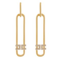 Kolczyki Elisabetta Franchi. Żółte kolczyki Elisabetta Franchi, złote. Za 869.99 zł.