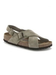 Birkenstock Skórzane sandały "Tulum" w kolorze szarobrązowym rozmiar: 40. Szare sandały Birkenstock, bez wzorów, z nubiku, klasyczne, z otwartym noskiem, bez obcasa, bez zapięcia. Za 483.17 zł.