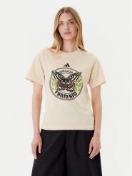 Adidas T-Shirt FARM Graphic JL8614 Beżowy Regular Fit. Brązowe t-shirty Adidas, m, bez wzorów, z bawełny, bez kołnierzyka, bez ramiączek. Za 149.99 zł.