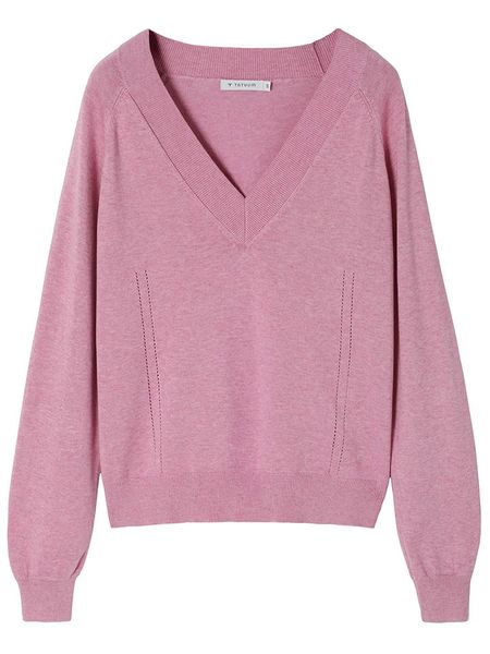 TATUUM Sweter w kolorze różowym rozmiar: XL. Różowe swetry Tatuum, xl, bez wzorów, z bawełny, bez ramiączek. Za 118.28 zł.