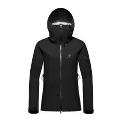 Kurtka turystyczna damska Blackyak HARIANA Gore-Tex przeciwdeszczowa. Czarne kurtki sportowe BLACK YAK, l, bez wzorów, z gore-texu, bez kaptura, wspinaczkowe, gore-tex. Za 879.99 zł.