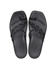 Crocs Japonki Miami Studded Toe Loop Sandal 211447 Czarny. Czarne klapki Crocs, bez wzorów, z tworzywa sztucznego, bez obcasa. Za 189.99 zł.