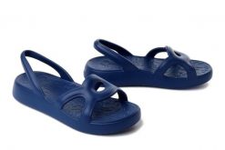 Wonders Glub baltic, sandały damskie. Niebieskie sandały Wonders, bez wzorów, bez obcasa, na płaskiej podeszwie, bez zapięcia. Za 299.90 zł.