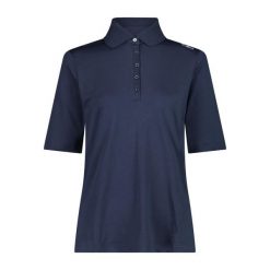 Damska koszulka polo CMP. Niebieskie koszulki polo CMP, xl, bez wzorów, z materiału, bez kołnierzyka, bez ramiączek. Za 167.50 zł.
