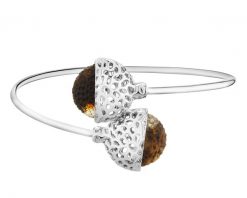 Bransoletka srebrna z bursztynami. Szare bransoletki Apart, z bursztynem, srebrne. Za 629.00 zł.