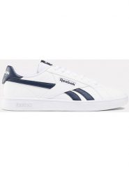 Reebok Sneakersy "Court Retro" w kolorze biało-granatowym rozmiar: 37,5. Białe trampki Reebok, bez wzorów, bez zapięcia. Za 190.63 zł.