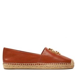 Espadryle Tory Burch. Brązowe espadryle Tory Burch, bez wzorów, bez obcasa, bez zapięcia. Za 999.99 zł.