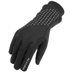 Długie rękawice wiatroszczelne Altura Nightvision Fleece. Czarne rękawiczki ALTURA, bez wzorów, sportowe. Za 144.00 zł.