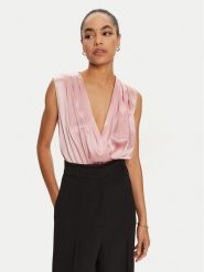 PINKO Body Ines 100122 A1RI Różowy Regular Fit. Czerwone body Pinko, bez wzorów, z acetatu. Za 529.99 zł.