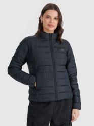 4F Kurtka puchowa z wypełnieniem syntetycznym damska - czarna M. Czarne kurtki sportowe 4f, na wiosnę, m, bez wzorów, z dzianiny, bez kaptura. Za 249.99 zł.