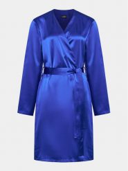 La Perla Szlafrok N020293 Granatowy. Niebieskie szlafroki La Perla, bez wzorów, z jedwabiu, bez ramiączek, bez kaptura. Za 2,909.00 zł.
