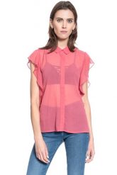 KOSZULA DAMSKA MUSTANG ELLEN BLOUSE 1009455 8271. Koszule Mustang, s, bez wzorów, bez kołnierzyka, bez ramiączek. W wyprzedaży za 49.99 zł.