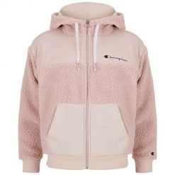 Bluza sportowa damska Champion Hooded Full Zip Sweat. Brązowe bluzy Champion, m, bez wzorów, z kapturem. Za 282.00 zł.