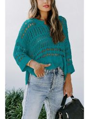 Milan Kiss Sweter w kolorze morskim rozmiar: L. Niebieskie swetry Milan Kiss, l, bez wzorów, bez ramiączek. Za 86.99 zł.